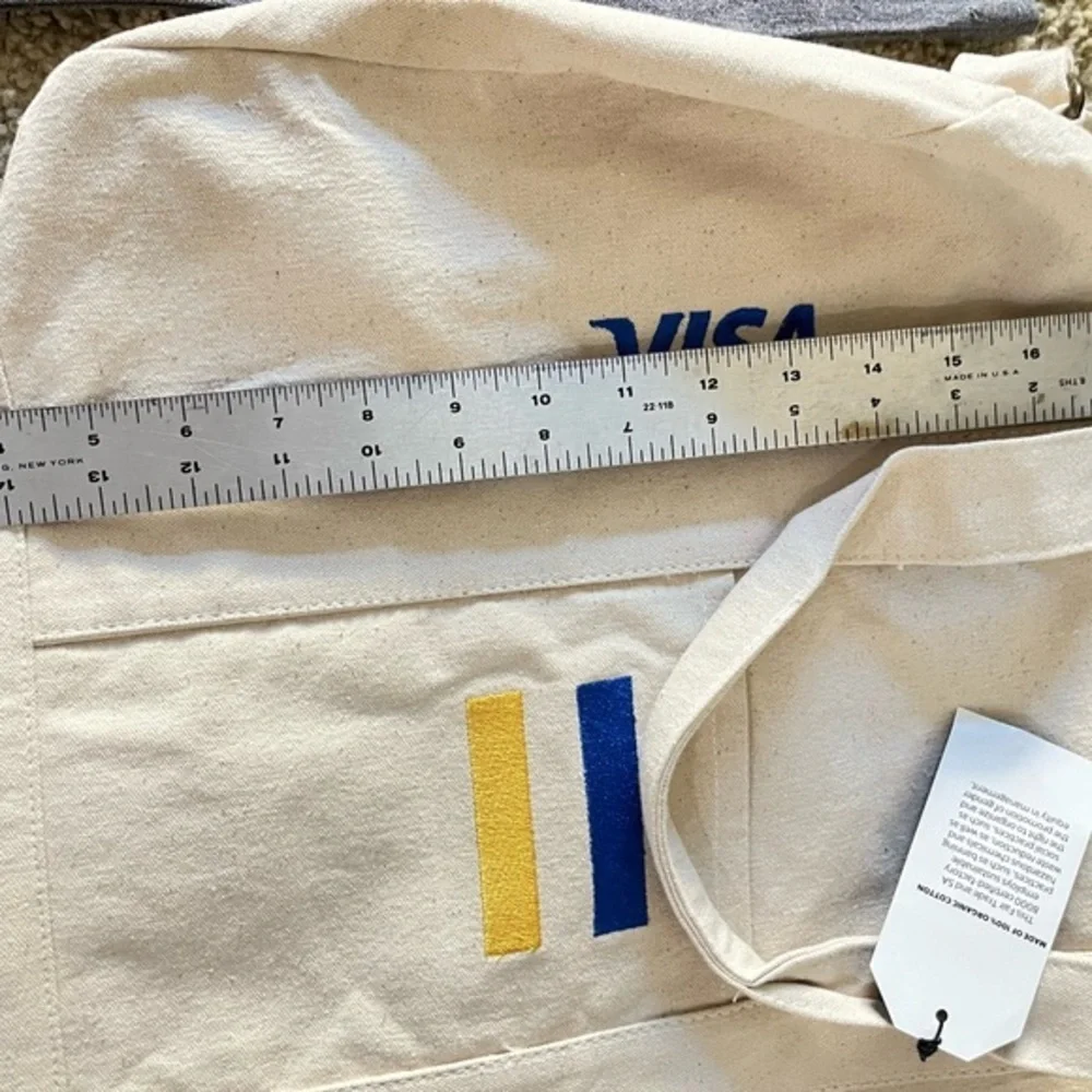 Visa Duffel Bag & Tote Bag Set - 100%‎ Organic Cotton, New with Tags, Logo